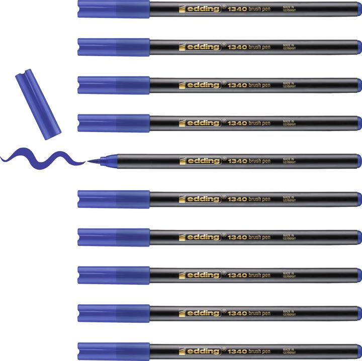 Produktbild Edding Brushpen 1340 (Blau, 1 x)