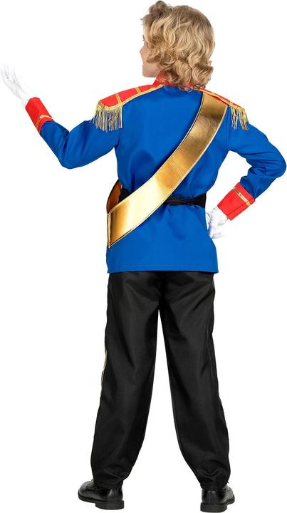 Actual product image Widmann PRINCE CHARMING (jacket, trousers, belt, sash), 128 cm / 5-7 years (5, 6, 7)