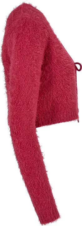 Actual product image Urban Classics Ladies Tied Cropped Feather Cardigan - 117653 (XL)