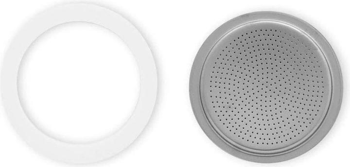Actual product image Bialetti Sealing ring & filter plate for New Moka Induction, 2 cups