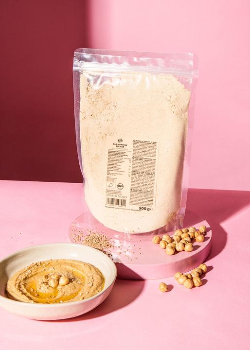 KoRo Mixture of roasted organic chickpea flour for making hummus (500 g)