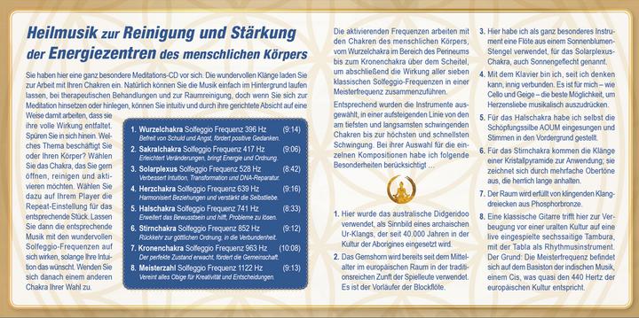 Valeurs nutritives et ingrédients CHAKREN AKTIVIERUNG (mit Solfeggio-Frequenzen) (Allemand, Michael Reimann, Pavlina Klemm, 2020)