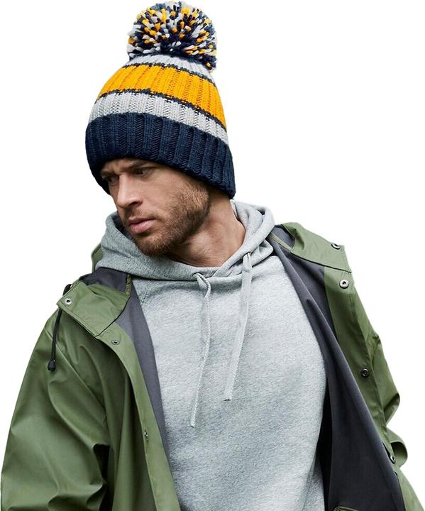 Produktbild Beechfield Hygge Mit Streifen Mütze (One Size)