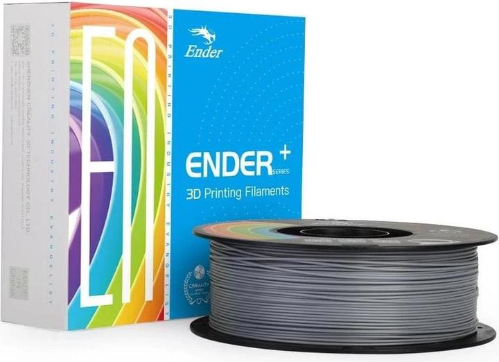 Image du produit Creality Filament PLA+ gris, 1.75 mm, 1 kg (PLA, 1.75 mm, 1000 g, Gris)