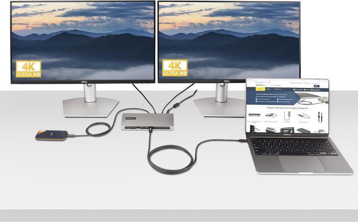 Produktbild StarTech com A40G2MB-TB4-CABLE, Mâle, Mâle, 2 m, Noir, Nickel, 40 Gbit/s (2 m, USB 4.0, USB 3.2)