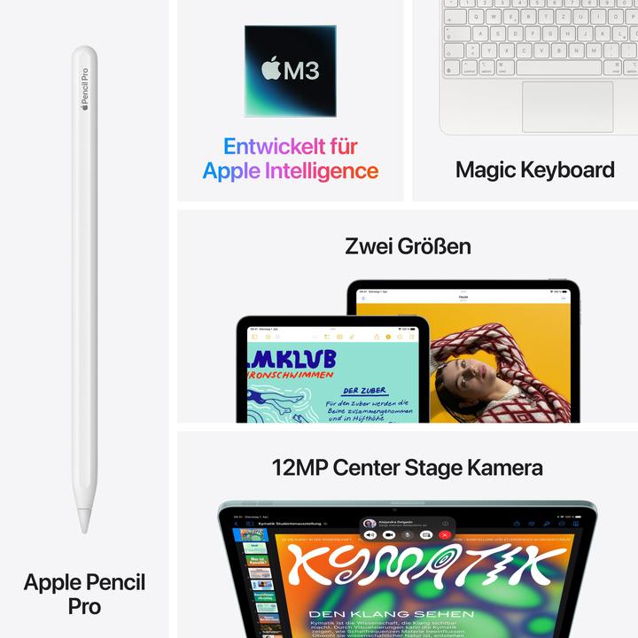 Produktbild Apple iPad Air 13 2025 (M3) (5G, 13", 512 GB, Blue)