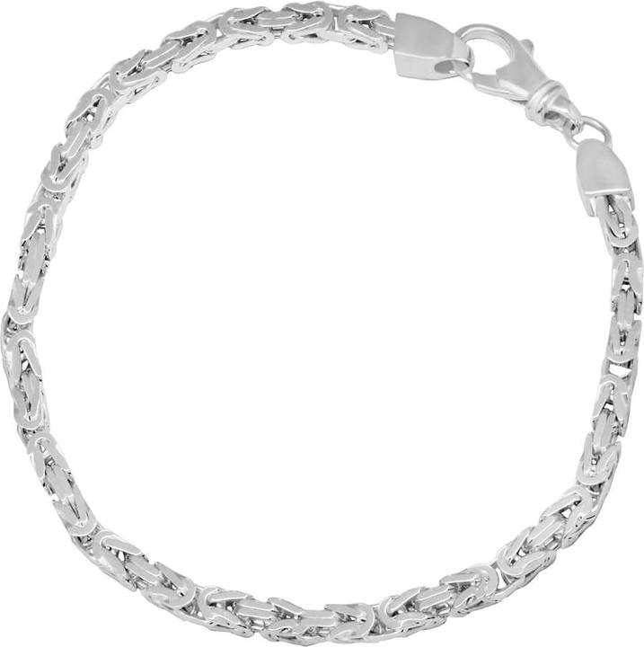 Actual product image Candy Bracelet King Chain Heracles 2.8 mm, 925 Sterling Silver (21 cm, 925 sterling silver)