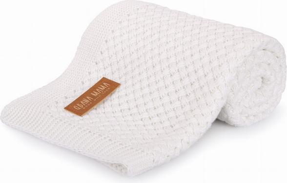 Image du produit Qbana Mama Couverture au crochet en bambou Crème (90 x 75 cm)