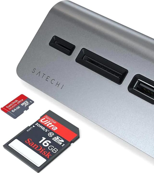Immagine prodotto Satechi Mozzo in alluminio USB-C (USB-C, 5 Porti)