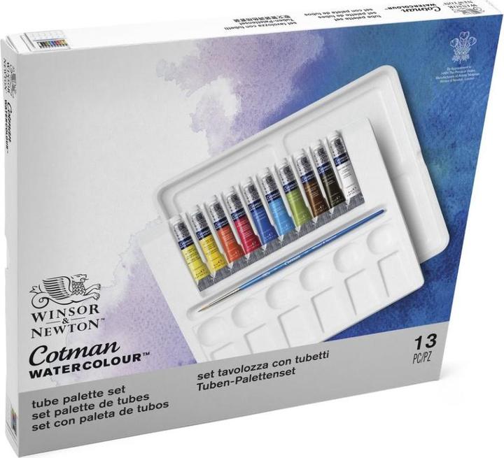 Produktbild Winsor & Newton Cotman watercolour set 10 tubes + brush (Mehrfarbig, 8 ml)