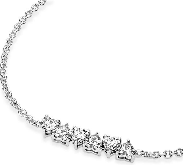Produktbild Pandora Armband Endlose Herzen (18 cm, Sterling Silber 925)