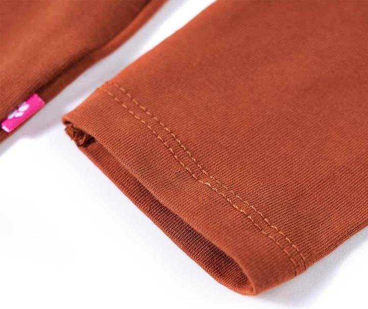 Immagine prodotto VidaXL Camicia da bambino a maniche lunghe Cognac 128,Materiale: 95 % cotone. 5 (128)