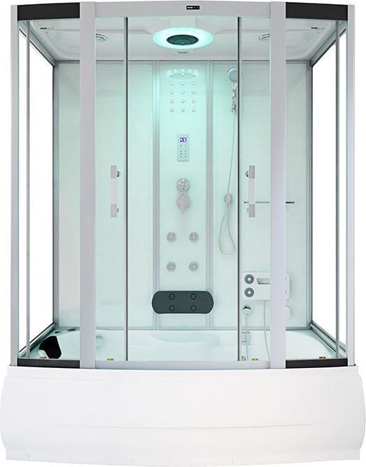 Immagine prodotto Home Deluxe Doccia a vapore con funzione idromassaggio e illuminazione LED YARU WHITE - 170x90x220 cm