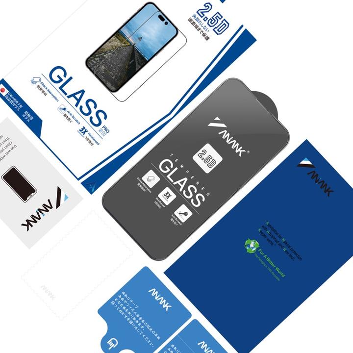 Immagine prodotto Anank Vetro blindato trasparente 2.5D per iPhone 16 Plus - vetro giapponese Asahi (1 Pezzo/i, Apple iPhone 16 Plus)
