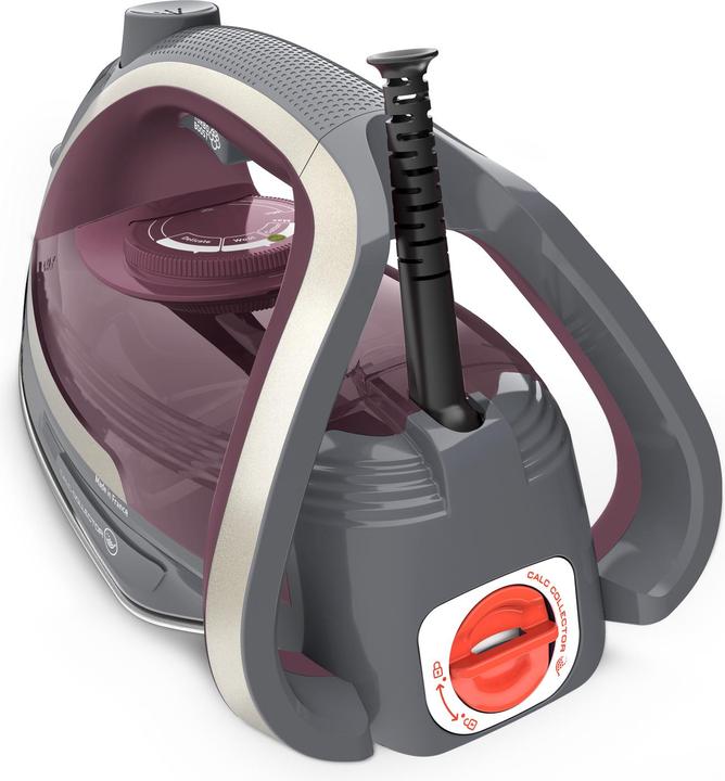 Actual product image Tefal Ultragliss Anti-Calc Plus FV6840E0 iron Steam iron 2800 W Purple, Silver (2800 W, 260 g/min)