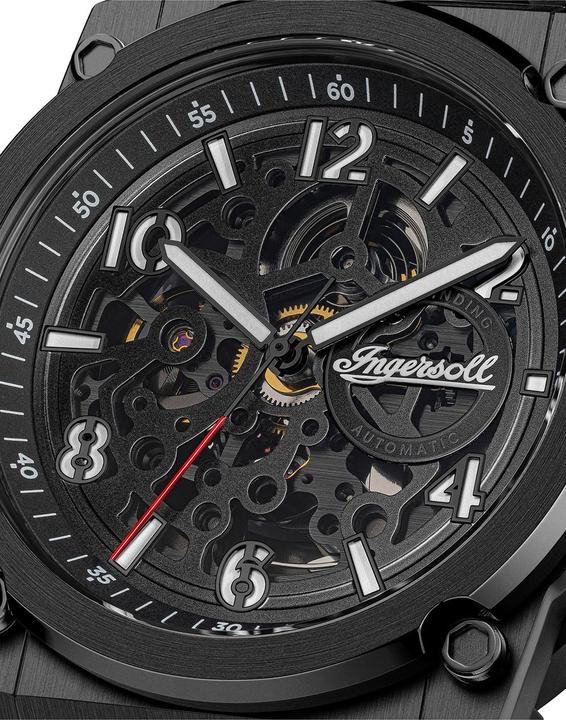 Produktbild Ingersoll 1892 Ingersoll I16602 Herrenuhr Ingersoll Anvil Automatik 46mm 5ATM (Skeleton-Uhr, 46.50 mm)