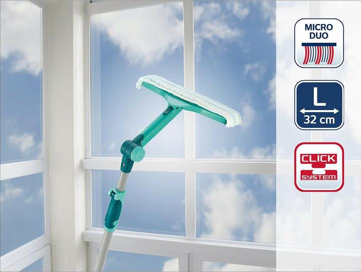 Produktbild Leifheit Fensterwischer Window & Frame Cleaner L micro duo Telescope 210 (1 Stk.)