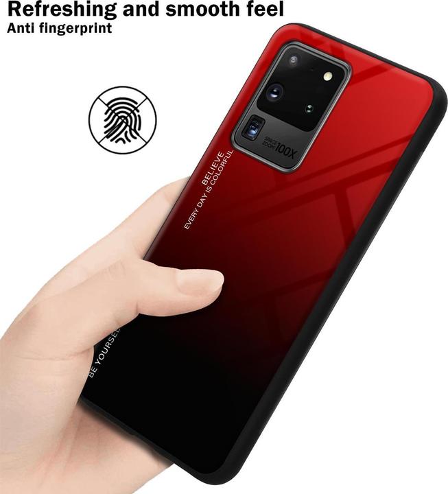 Productafbeelding Cadorabo TPU 2 kleuren glasdekking (Samsung Galaxy S20 Ultra)
