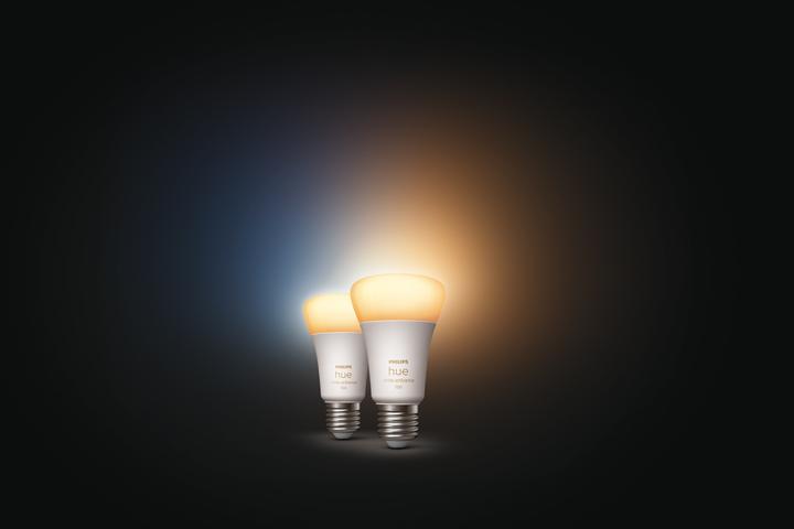 Actual product image Philips Hue White Ambiance (E27, 11 W, 1100 lm, 2 x, F)