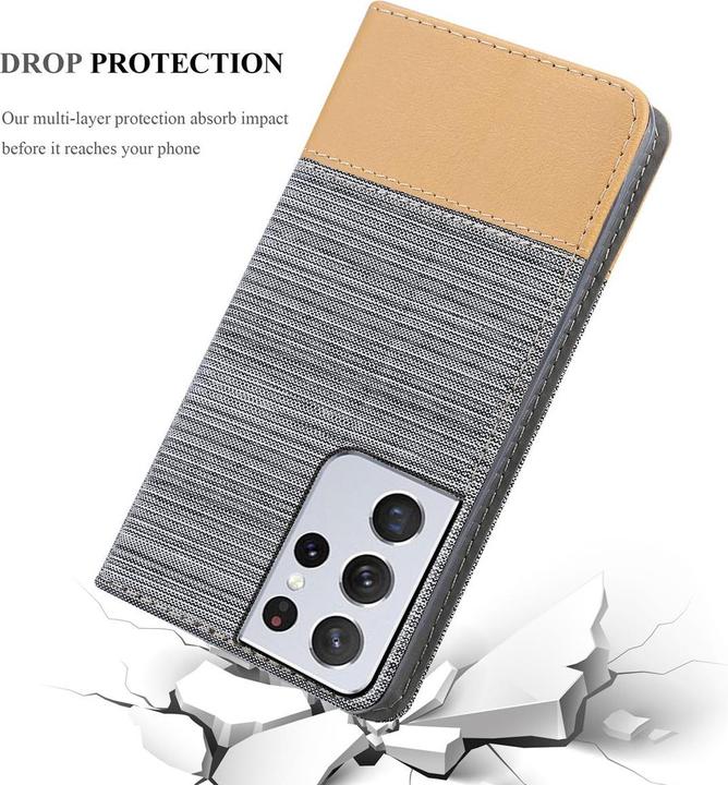 Productafbeelding Cadorabo Boek Jeans Optiek Cover (Samsung Galaxy S21 Ultra)