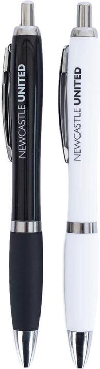 Actual product image Newcastle United FC Click Pen (Pack of 2) (Black/White, 2 x)