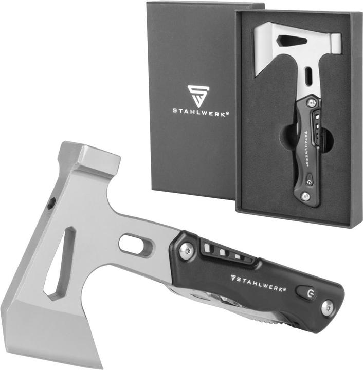 Immagine prodotto Stahlwerk Set di strumenti di sopravvivenza multifunzionali con coltello tascabile e torcia a LED