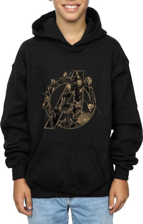 Image du produit - Sweat à capuche AVENGERS INFINITY WAR LOGO - Garçon (140, 146)
