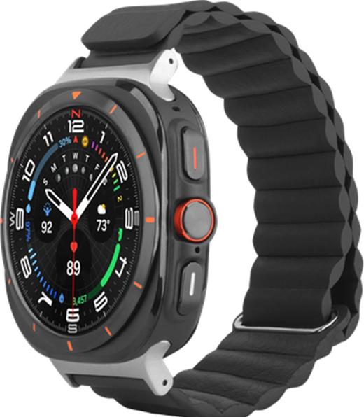 Image du produit Just in Case Leder-Armband MagFit Leather black (PU cuir)