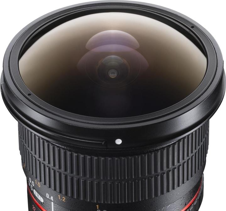 Image du produit Walimex pro 8mm f/3.5 II Fisheye, Canon EF-S (Canon EF-S, APS-C / DX)