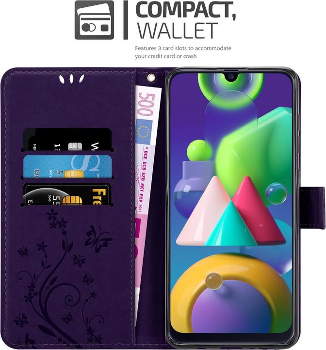 Productafbeelding Cadorabo Bloemen Boekomslag (Samsung Galaxy M31)