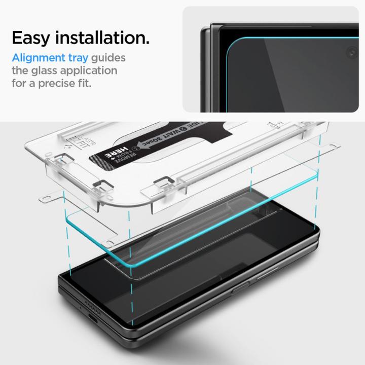 Actual product image Spigen Glas.TR EZ Fit (1 Piece, Samsung Galaxy Z Fold5)