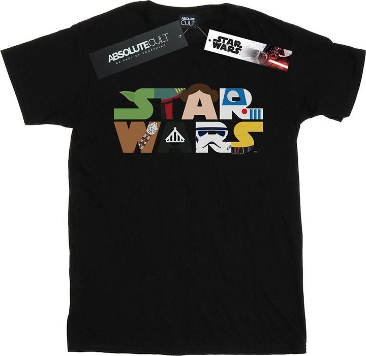 Immagine prodotto Star Wars Character Logo Maglietta Uomo (XXL)
