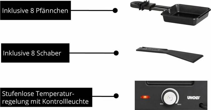 Actual product image Unold 48760 Raclette Delice Basic