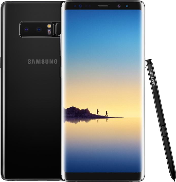 Produktbild Samsung Galaxy Note8 EU (64 GB, Midnight Black, 6.30", Hybrid Dual SIM, 12 Mpx, 4G)