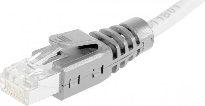 Actual product image Exertis Connect Bend protection sleeve for RJ45 plug, 10 pieces, grey For positioning the bend protection after (Cable conduit)