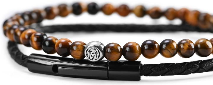 Actual product image Lucleon William (19 cm, Stone, Leather, Silver)
