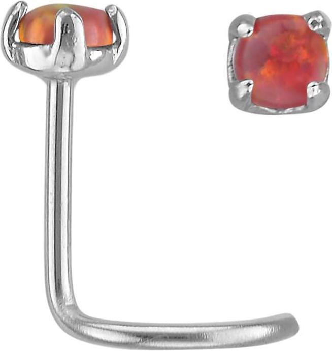 Bijouteria Nasenpiercing (Edelstahl, Synthetischer Opal)