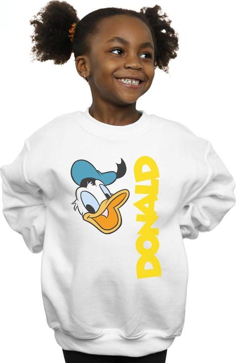 Actual product image Disney Girls Donald Duck Greetings Sweatshirt (140, 146)