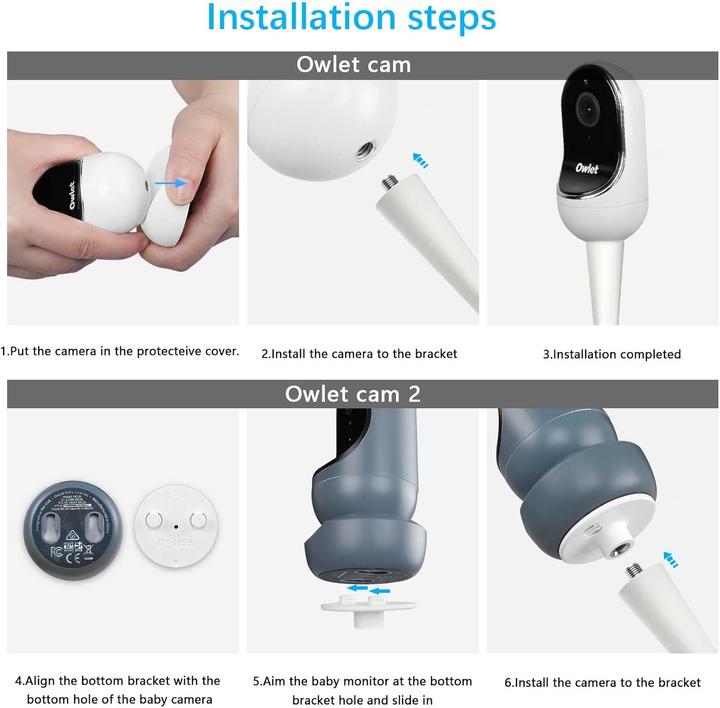 Actual product image Tiuihu Flexible Baby Monitor Halterung für Owlet Cam