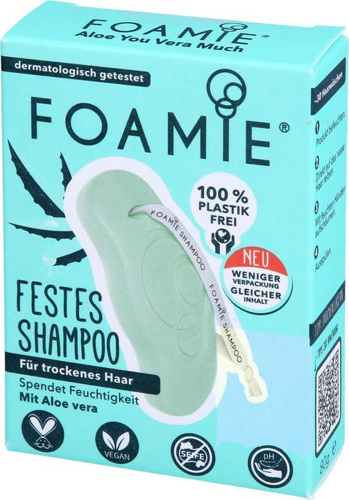 Produktbild Foamie Festes Shampoo Aloe You Vera Much (80 ml, Festes Shampoo)