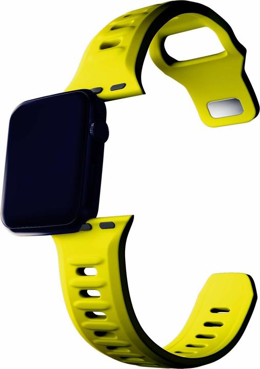 Produktbild 3MK Silicone Watch Strap żółty/yellow dla Apple Watch 38/40/41mm (Edelstahl, Silikon, 3, 4, 9, Ultra)