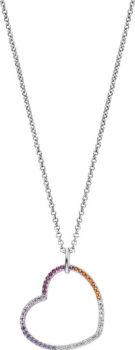 Engelsrufer Regenbogen Herz Halskette (925er Silber, 42 cm)