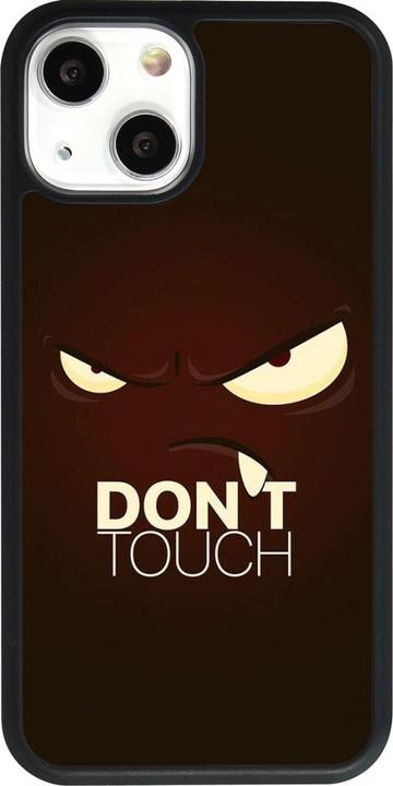 Actual product image PhoneLook Cover silicone black Angry Dont Touch (Apple iPhone 13 mini)