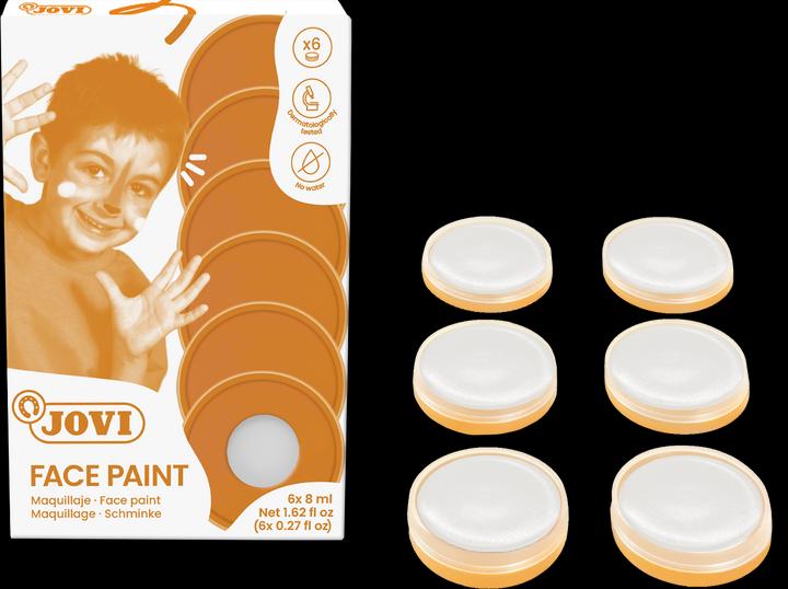 Produktbild Jovi Fasching-Schminke Face Paint Creme Make up, 1 Dose mit 8 ml, weiss