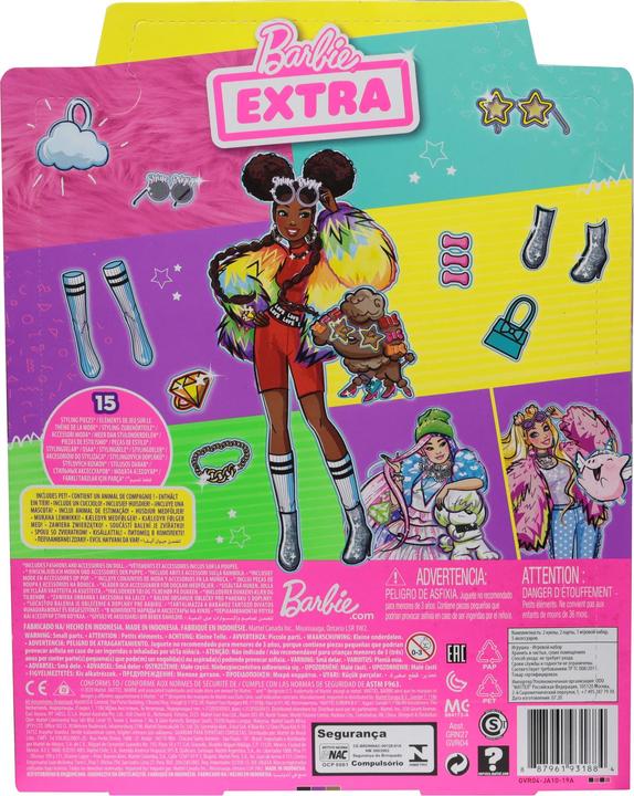 Immagine prodotto Barbie Bambola extra - Cappotto arcobaleno