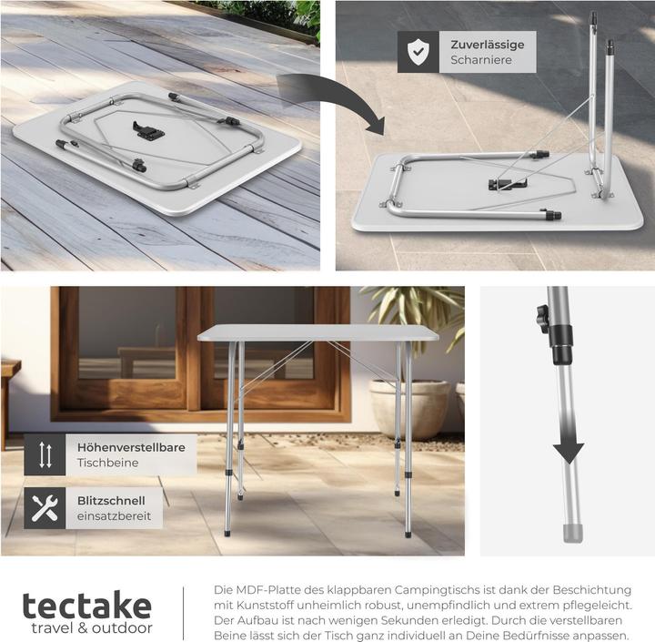 Produktbild tectake Camping Klapptisch