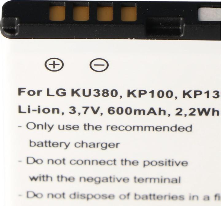 Produktbild LG Akku KU380, KP100, LGIP-430A, 0093301
