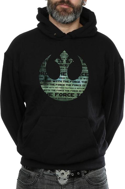 Produktbild Star Wars Rogue One I'm One With The Force Alliance Emblem Green Kapuzenpullover (XXL)