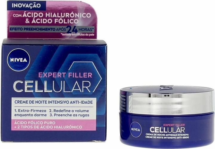Actual product image NIVEA Cellular Filler Hialurónico y Fólico Crema Noche 50ml (50 ml, Night cream)