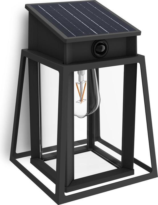 Immagine prodotto Philips Lighting Lysin 929004632801 Solar-Aussenwandleuchte 3.2 W Warmweiss Schw (470 lm, IP44)